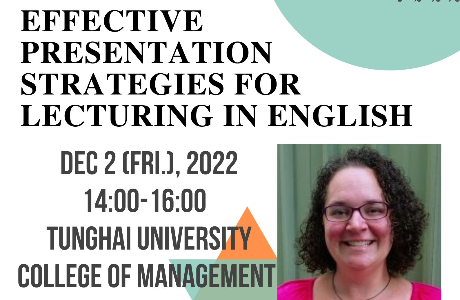 Tunghai University Effective Presentation Strategies for Lecturing in English