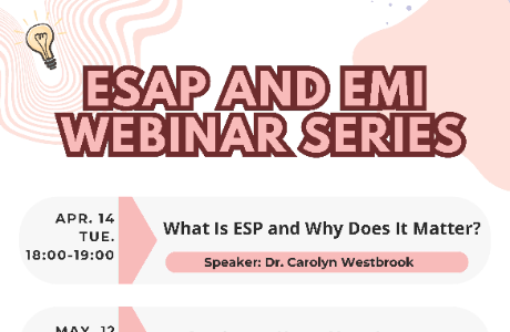 國立中興大學EMI教學資源中心與英國文化協會合作辦理之3場ESAP與EMI研習資訊